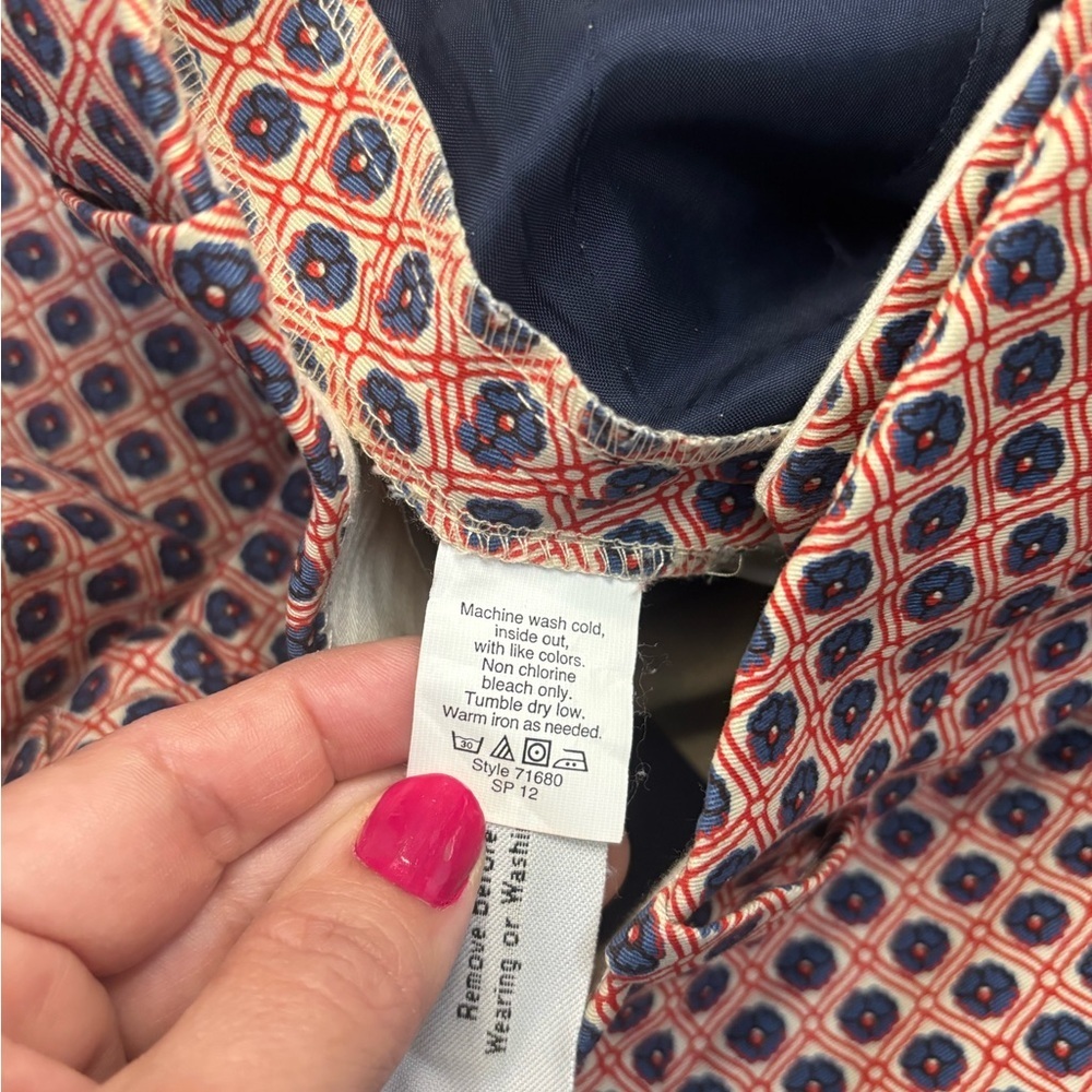 J. Crew Patterned Cafe Capri Pants - image 8